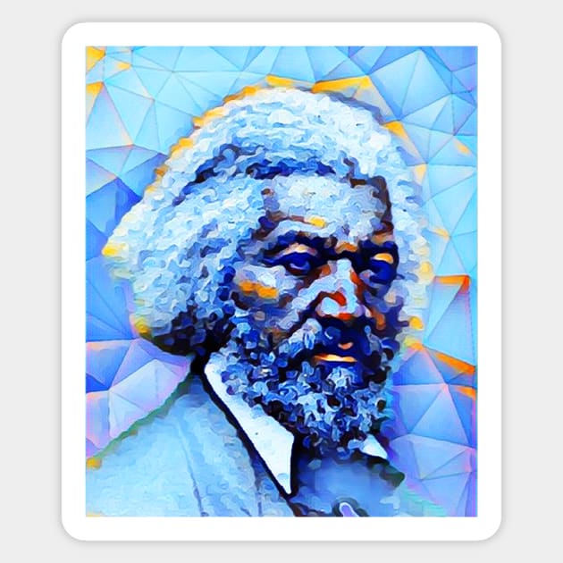 Frederick Douglass Portrait | Frederick Douglass Artwork | Frederick Douglass Painting 9 Sticker by JustLit